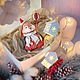 Елочная игрушка из ваты «зайка с шариком». Игрушки. Handmade by Lena Lav. Ярмарка Мастеров.  Фото №4