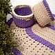  a set of knitted oval rug and two baskets, Carpets, Kabardinka,  Фото №1
