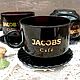 Винтаж: Кофе-пары. Jacobs. Стекло СССР. Кружки винтажные. 'Советское Наследие'. Ярмарка Мастеров.  Фото №5