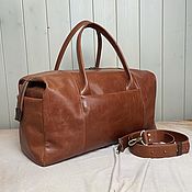 Сумки и аксессуары handmade. Livemaster - original item Travel bag genuine leather. Handmade.