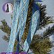 Belt Fern Flower grey-blue. Belts and ribbons. ЛЕЙЛИКА - пояса и очелья для всей семьи. My Livemaster. Фото №4