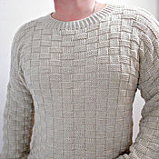 Джемпер свитер ажурный из ангоры с шерстью белоснежного цвета (132-11)