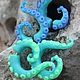 Faux under stretching ( luristanica ) Octopus Mint or blue( your choice)
