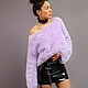 Lavender fluffy sweater. Sweaters. SHAPAR - knitting clothes. Online shopping on My Livemaster.  Фото №2