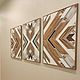 Панно триптих "ICHIL" 150х70. Панно. DecorinWood. Ярмарка Мастеров.  Фото №6