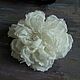 White Brooch Big Flower / Wedding Decoration. Brooches. fancyflower. My Livemaster. Фото №5
