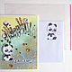 cute Panda. Cards. artng (wizardscard). Online shopping on My Livemaster.  Фото №2