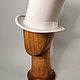 White satin top hat with 'Lady' veil for wedding. Sombreros de la boda. Felt Hats Shop. Online shopping on My Livemaster.  Фото №2