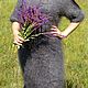 Dress down knitted women's gray goat down warm. Sundresses. KOZAmoDA (kozamoda) (kozamoda). Online shopping on My Livemaster.  Фото №2