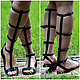 Order NEW!  Roman Sandals leather Open zipper black. Katorina Rukodelnica HandMadeButik. Livemaster. . Sandals Фото №3