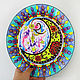 'Moonlight' plate on the wall - glows in the dark. Decorative plates. Art by Tanya Shest. My Livemaster. Фото №4