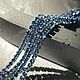 Заказать 1.4 мм! Синяя стразовая цепь, отрезок 50 см. Валерия (flowerbead). Ярмарка Мастеров. . Цепочки Фото №3