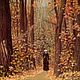 Picture: A woman walking along a forest path, V. Polenov, a copy, Pictures, Moscow,  Фото №1