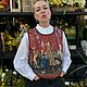 Жилет Дама с Единорогом. Жилеты. Крапивина Анна (Creativchik). Ярмарка Мастеров.  Фото №6