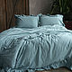 Bed linen 'Stone-washed cotton' made of boiled cotton.Blue, Bedding sets, Cheboksary,  Фото №1
