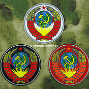 Нашивка Флаг РФ (закруглённый) (цветной/приглушённый/полевой)