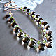 Smoky Quartz Peridot Necklace. Handcrafted necklace. Necklace. Nathalis Jewelry. Online shopping on My Livemaster.  Фото №2