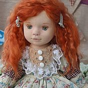 Christmas girl Textile doll