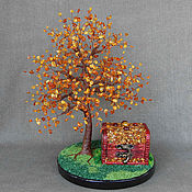 Цветы и флористика handmade. Livemaster - original item Baltic amber wood with a chest. Handmade.
