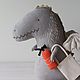 Игрушка мягкая "Дракон с огнетушителем". Мягкие игрушки. Saint Kitties. Интернет-магазин Ярмарка Мастеров.  Фото №2