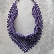 Украшения handmade. Livemaster - original item Necklace made of beads purple, triangular. Handmade.