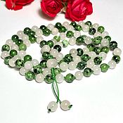 Фен-шуй и эзотерика handmade. Livemaster - original item rosary. Small. 108 beads. Rose quartz and Zoisite. 8 mm.. Handmade.