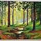 Landscape Painting Vladimir Chernov Through the pines. Pictures. VladimirChernov (LiveEtude). My Livemaster. Фото №6