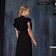 Order Formal gown black dress with ruffles. Дизайнерские платья Valensia Atelier. Livemaster. . Dresses Фото №3
