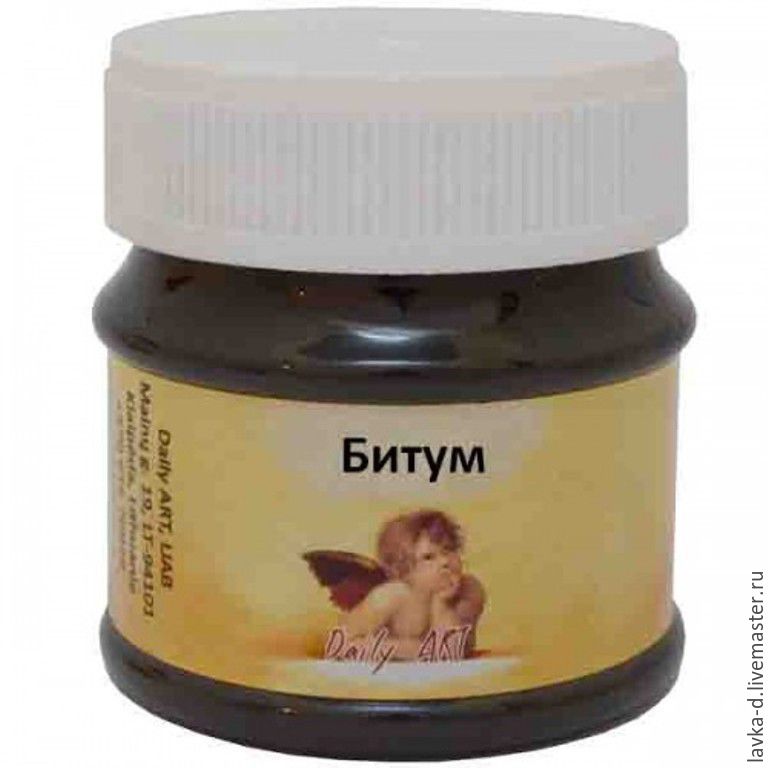 Состаривание декупажа битумом Состаривание декупажа битумом