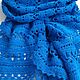Blue scarf with lurex, Scarves, Moscow,  Фото №1