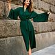 Dress-robe ' Emerald Kimono', Dresses, Moscow,  Фото №1