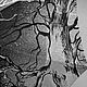 Чёрный зонт-трость с ручной росписью "Дерево" унисекс. Зонты. Umbrella Fine Art зонты с росписью. Ярмарка Мастеров.  Фото №4