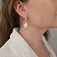Серьги трансформеры с жемчугом «White angel». Серьги классические. Olga Kokina_jewelry. Ярмарка Мастеров.  Фото №5