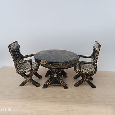 Куклы и игрушки ручной работы. Ярмарка Мастеров - ручная работа Мебель для кукол: набор мебели  "Палантин". Handmade.