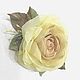 FABRIC FLOWERS. Chiffon rose ' Elina-II'. Brooches. fioridellavita. My Livemaster. Фото №5