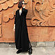  black long knitted raincoat with hood. Cardigans. CUTE-KNIT by Nata Onipchenko. My Livemaster. Фото №5