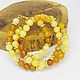 Beads with yellow calcite and agate 54 cm. Beads2. Selberiya shop. My Livemaster. Фото №4