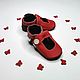 Red Baby Shoes,Leather Baby Shoes, Baby sandals,Ebooba. Footwear for childrens. ebooba. Online shopping on My Livemaster.  Фото №2