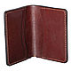 Chestnut cardholder for cards and bills, Cardholder, Moscow,  Фото №1