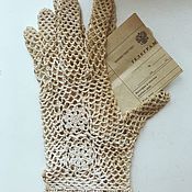 Аксессуары handmade. Livemaster - original item Gloves: Vintage-style, aged gloves. Handmade.