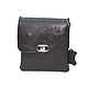  Black leather women's handbag Sati Mod S57p-711. Crossbody bag. Natalia Kalinovskaya. Online shopping on My Livemaster.  Фото №2