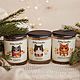 Ароматическая соевая свеча «Новый год». Свечи. Kitty Candles. Ярмарка Мастеров.  Фото №4