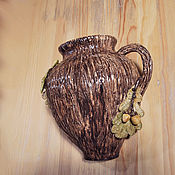 Для дома и интерьера handmade. Livemaster - original item Autumn oak vase. Handmade.
