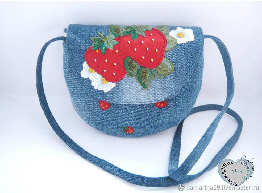 Children S Handbag Shoulder Bag Strawberry For Phone Baby S Accessories Handmade Livemaster Children Handbag Shoulder Bag Strawberry