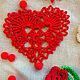 Набор вязаных сердечек крючком. Подвески. Макарова Юлия (makarova-crochet-style). Ярмарка Мастеров.  Фото №4