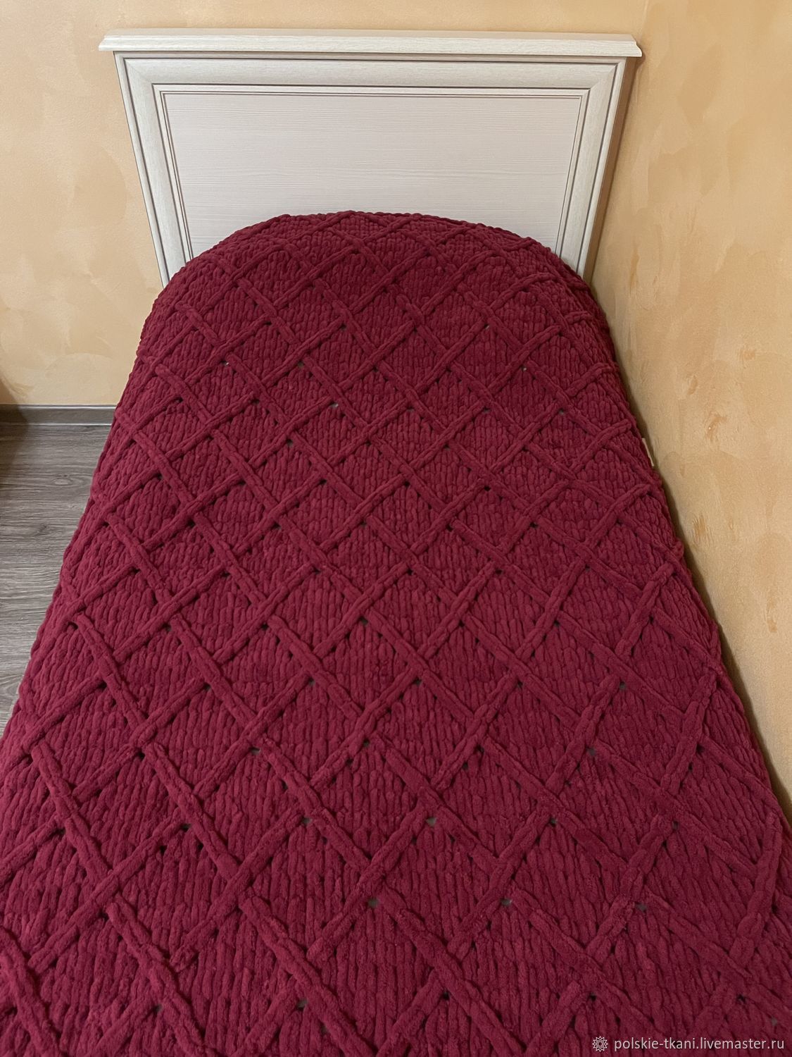 Покрывало вязаное плюшевоевсе цвета заказать на Ярмарке