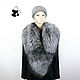 Chic fur collar of the Finnish long-tailed silver Fox. Collars. Mishan (mishan). My Livemaster. Фото №4