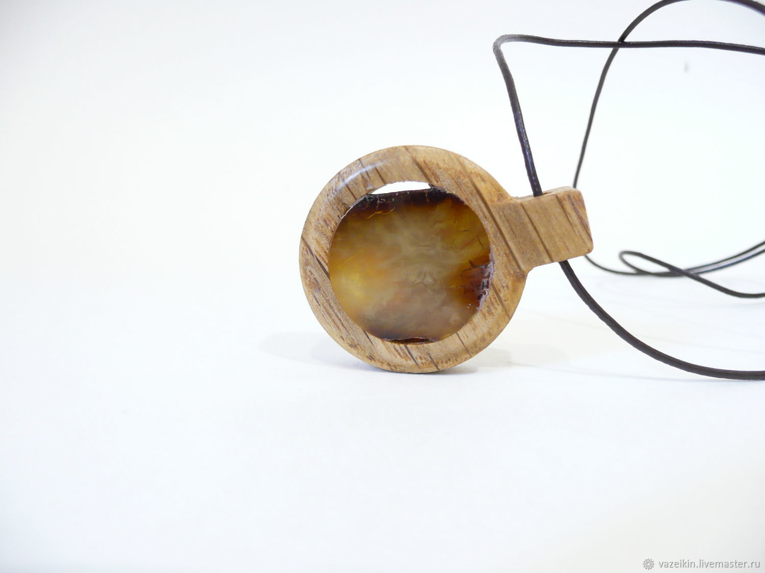 Amber wood pendant K-689, Pendants, Svetlogorsk,  Фото №1