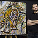 Oil painting tiger. Picture. Buy oil painting. Pictures, Pictures, Samara,  Фото №1