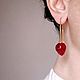 Strawberry earrings - long earrings. Earrings. Ukrasheniya v podarok ToutBerry. Ярмарка Мастеров.  Фото №6